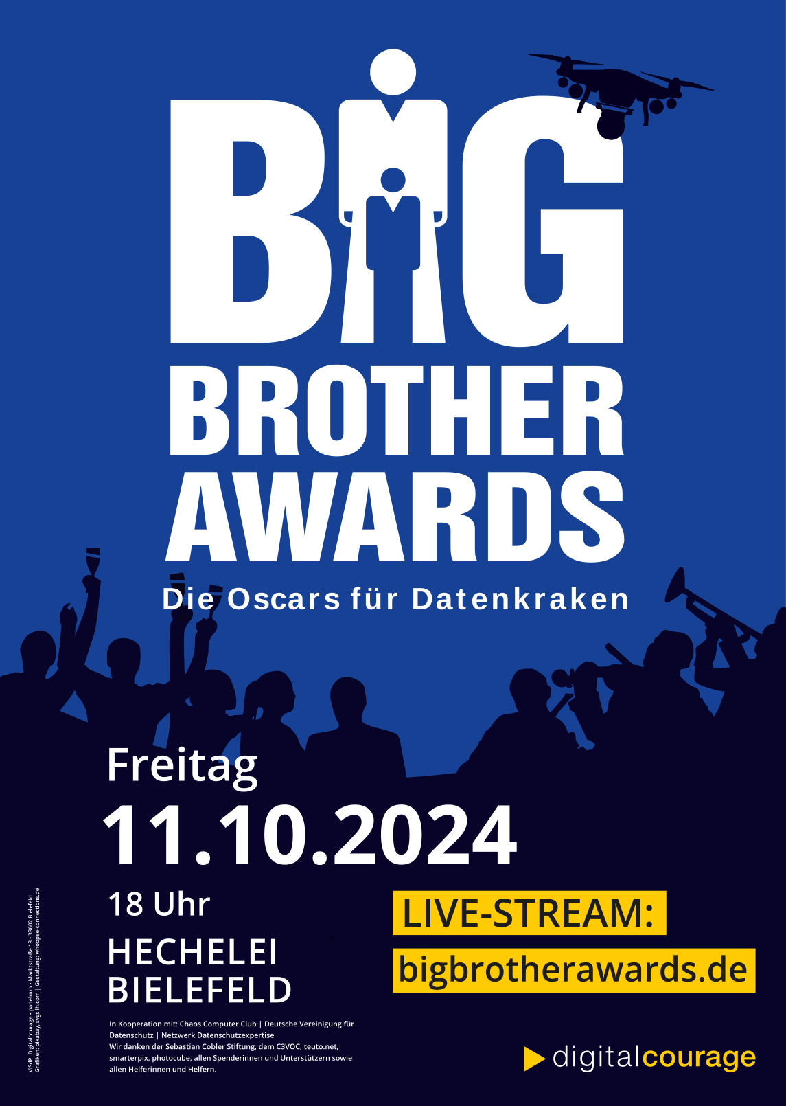 Plakat für die BigBrotherAwards 2024