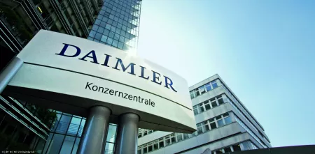 Eingangsbereich der Daimler-Konzernzentrale.