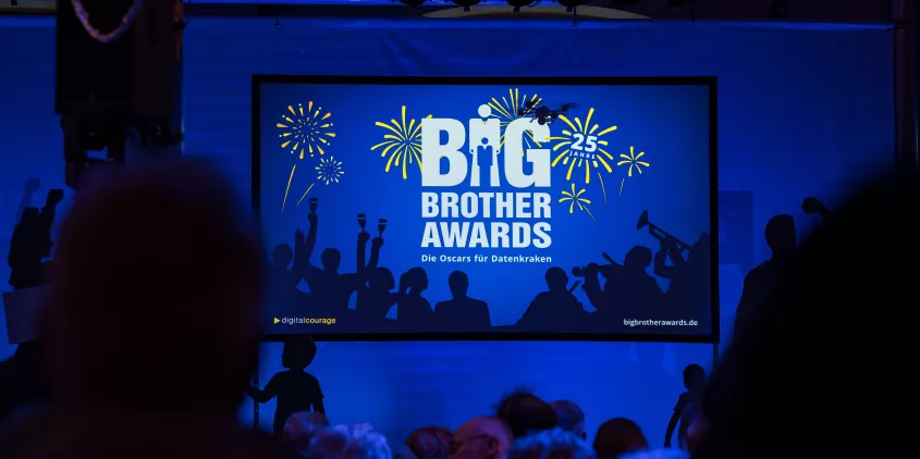 Bühnenbild der 25. BigBrotherAwards