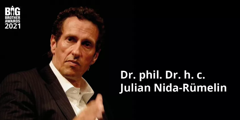 Portraitaufnahme von Julian Nida-Rümelin.