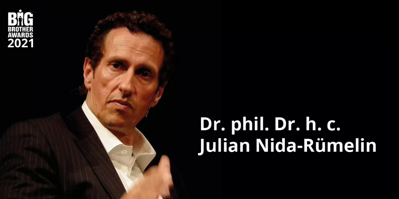 Portraitaufnahme von Julian Nida-Rümelin.