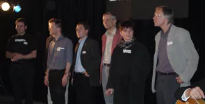 Die Jury auf der Bühne der BBAs 2001.