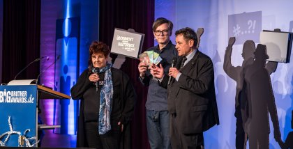 Rena Tangens, Ralph Caspers und padeluun.