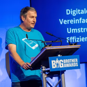 Ralf Bendrath auf der BBA-Bühne.