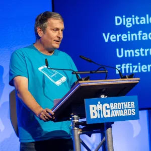 Ralf Bendrath auf der BBA-Bühne.
