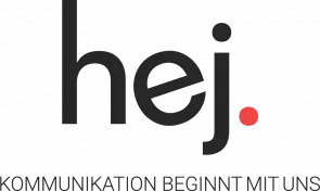 Logo der Firma „hej“.